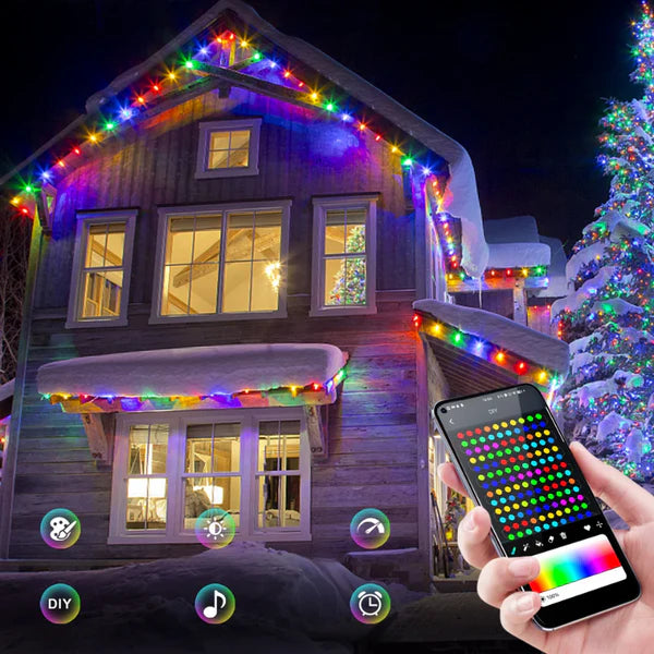 Smart LED-julebelysning | Styres via app