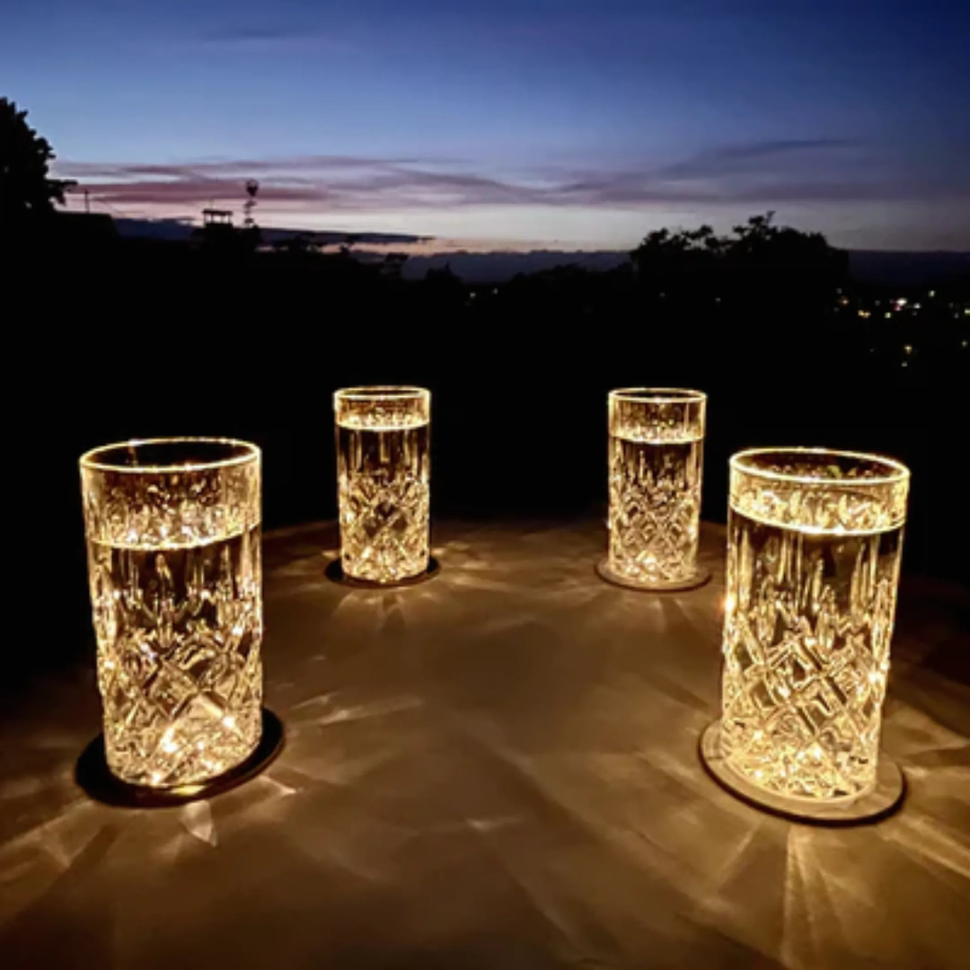 LED-bordskåner til drinks | Farverig belysning