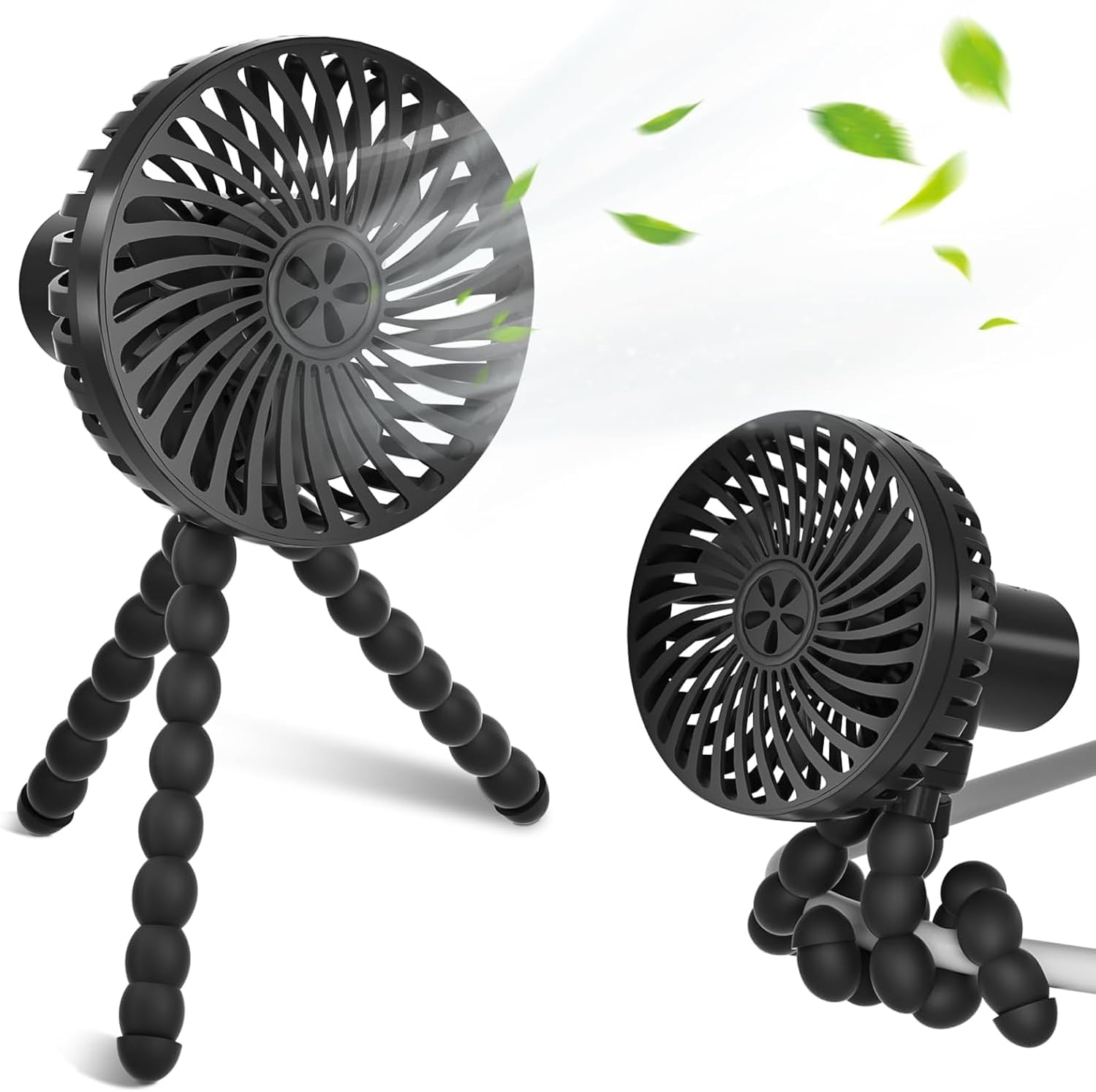 Flexibele Baby Mini Fan | Oplaadbaar | Geschikt voor kinderwagen