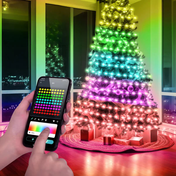 Smart LED-julebelysning | Styres via app